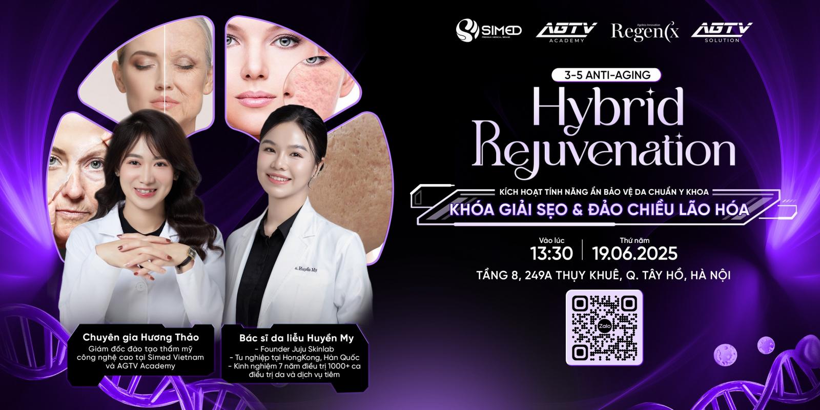 HYBRID REJUVENATION – CHƯƠNG TRÌNH WORKSHOP ĐẶC BIỆT VỀ KHÓA GIẢI SẸO VÀ ĐẢO CHIỀU LÃO HÓA, ĐƯỢC TÀI TRỢ 100% BỞI SIMED