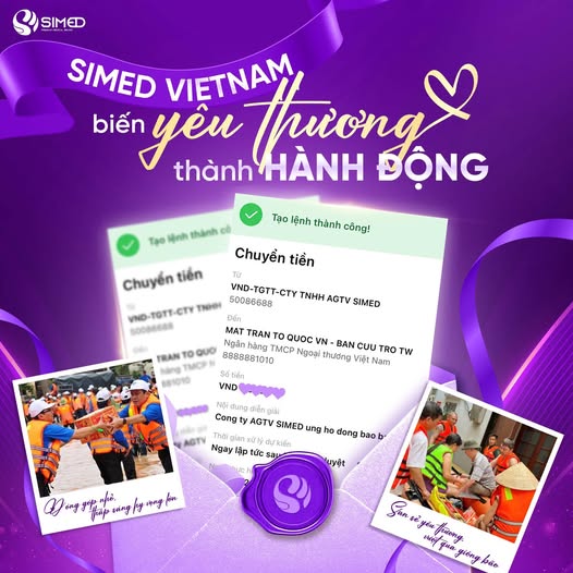 Simed sẻ chia, biến yêu thương thành hành động
