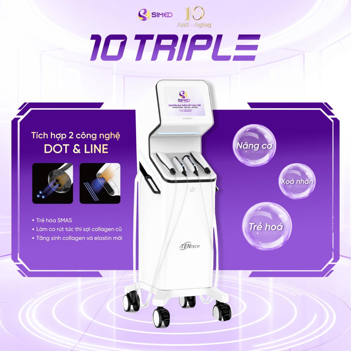 10TRIPLE - 10TIMES LIFT - NÂNG CƠ, VLINE, XÓA NỌNG CẰM