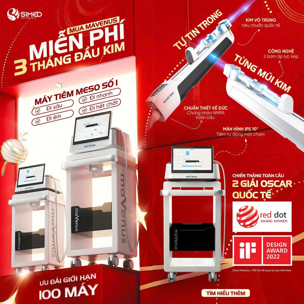 MÁY TIÊM MAVENUS – TỐI ƯU TỪNG GIỌT TINH CHẤT, NÂNG TẦM HIỆU QUẢ MESO