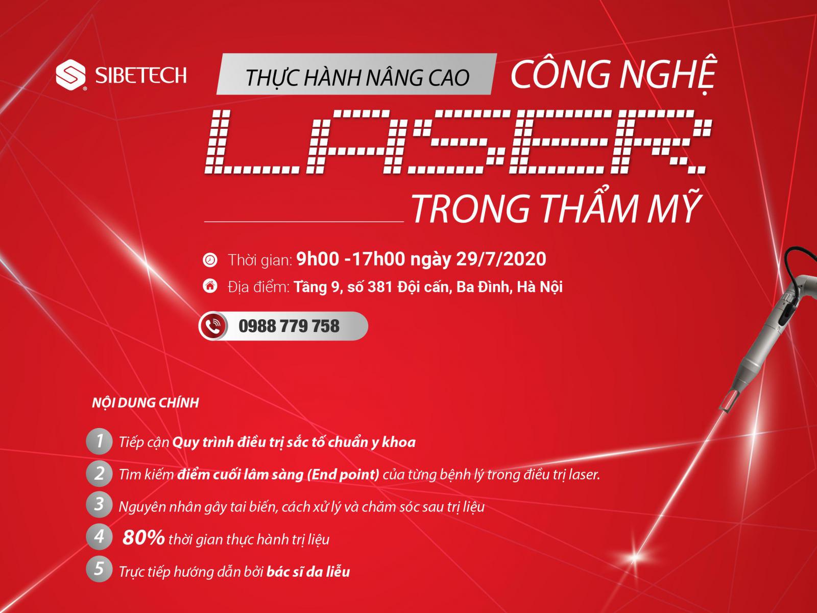 Chương trình đào tạo thực hành nâng cao CÔNG NGHỆ LASER TRONG THẨM MỸ
