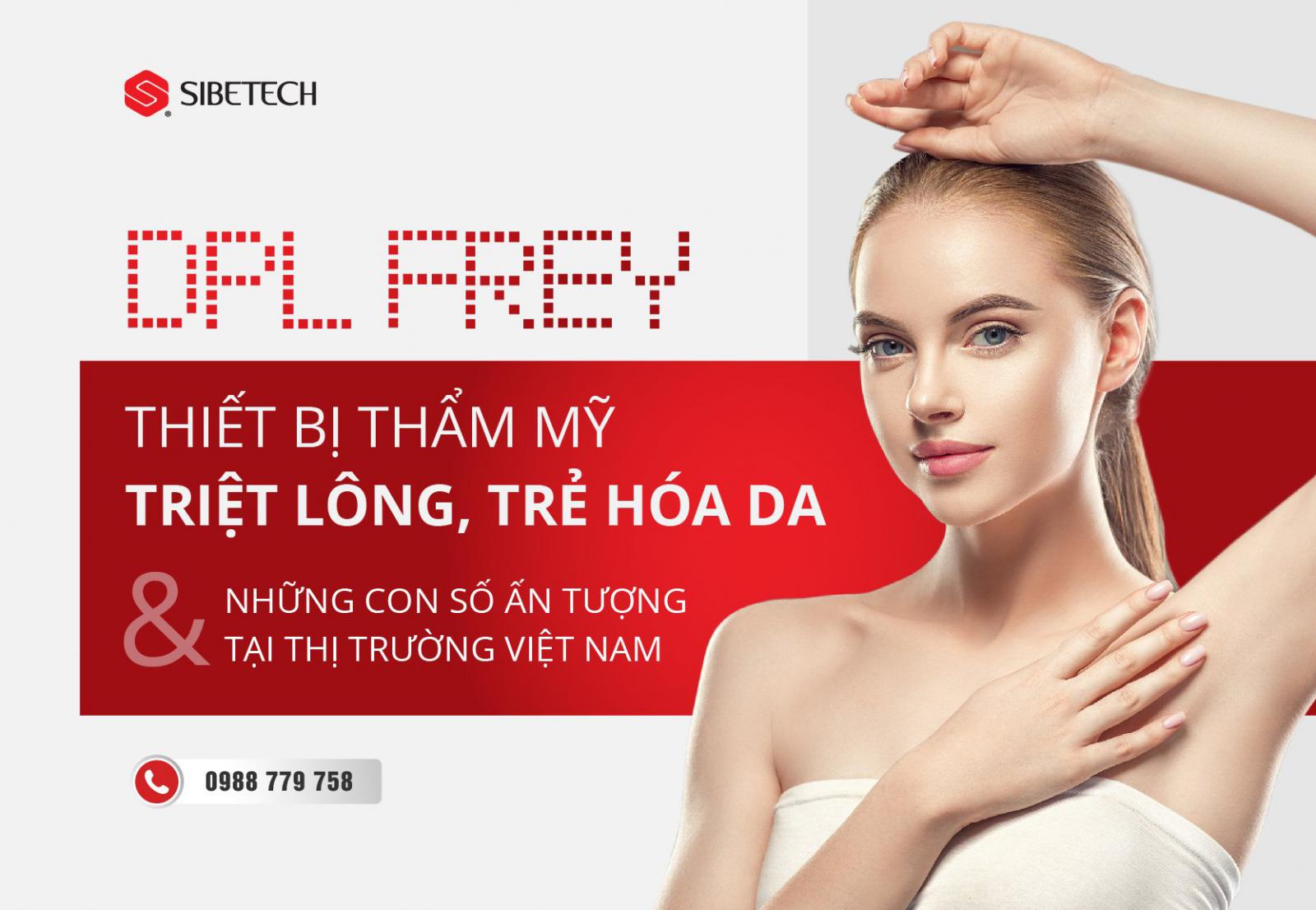 DPL FREY- thiết bị thẩm mỹ triệt lông, trẻ hóa da và những con số ấn tượng tại thị trường Việt Nam.