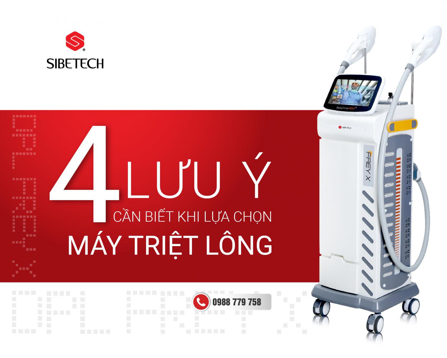 4 LƯU Ý CẦN THIẾT  KHI LỰA CHỌN MÁY TRIỆT LÔNG.